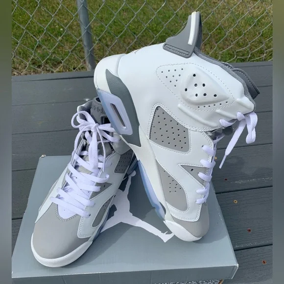 Nike Air Jordan 6 Retro Shoes Cool Gray White CT8529-100 Men\'s Size 10 Air Jordan 6 Retro  main image 3